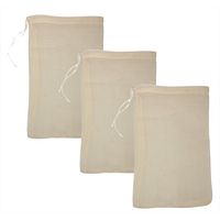 Crafty Cultures Muslin bags (Small, For Tea, 10 x 15cm, Pack of 3)
